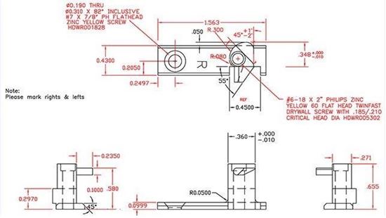 Picture of Semco Double Hung Handed L-R Sash Pin SD102