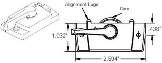 Picture of SEMCO DOUBLE HUNG LOCK SD103